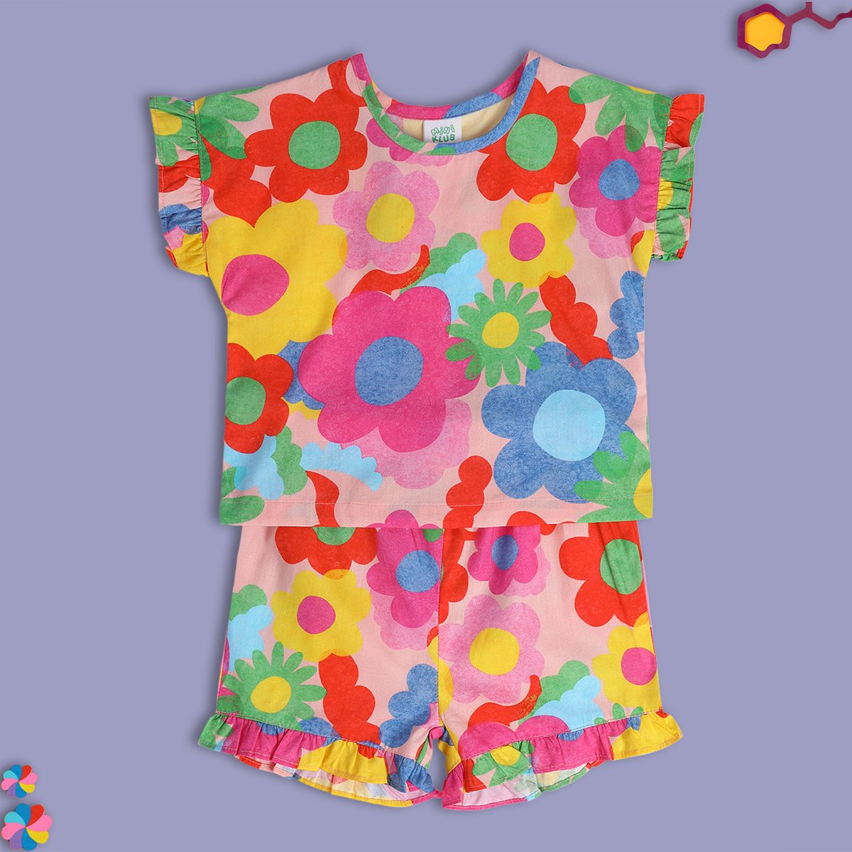 Girls Pink Top And Bottom