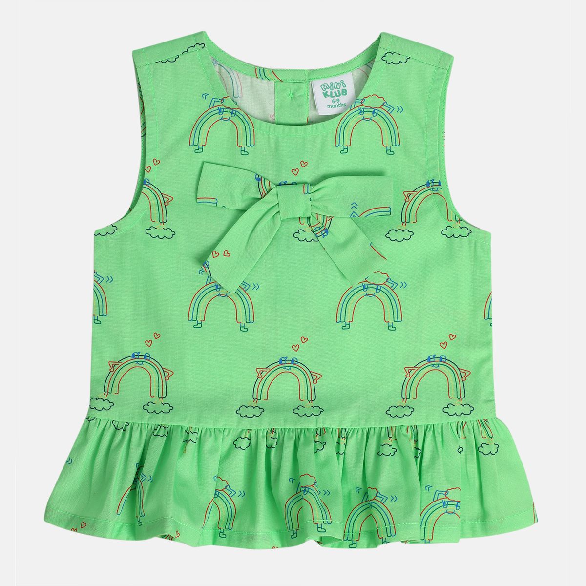 Girls Green Pack Of 2 Top And Bottom