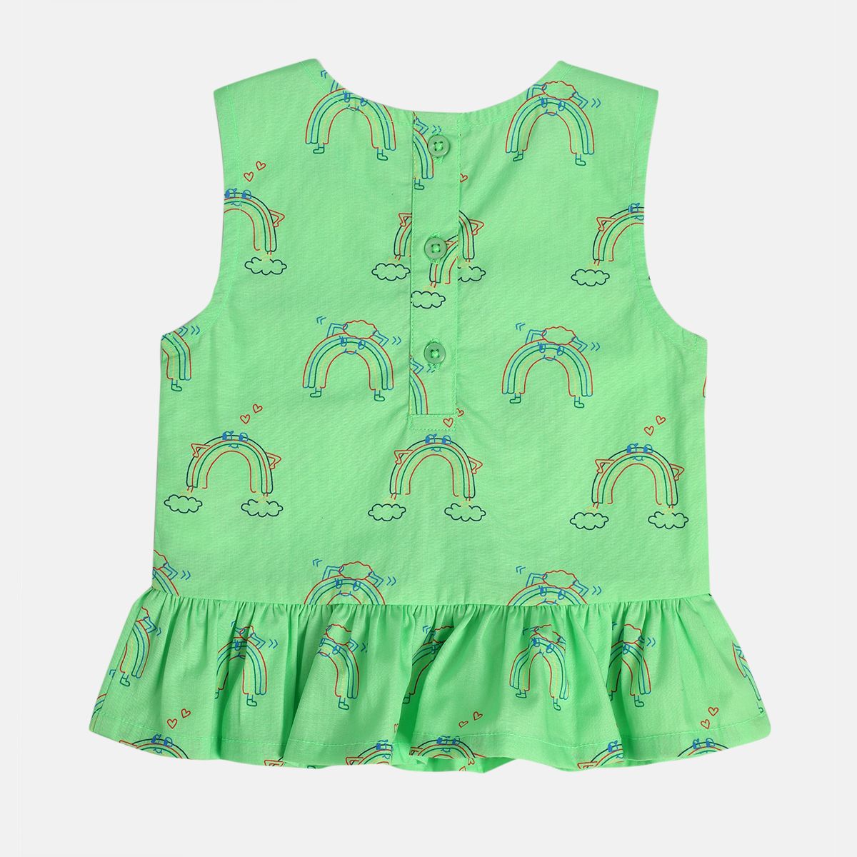 Girls Green Pack Of 2 Top And Bottom