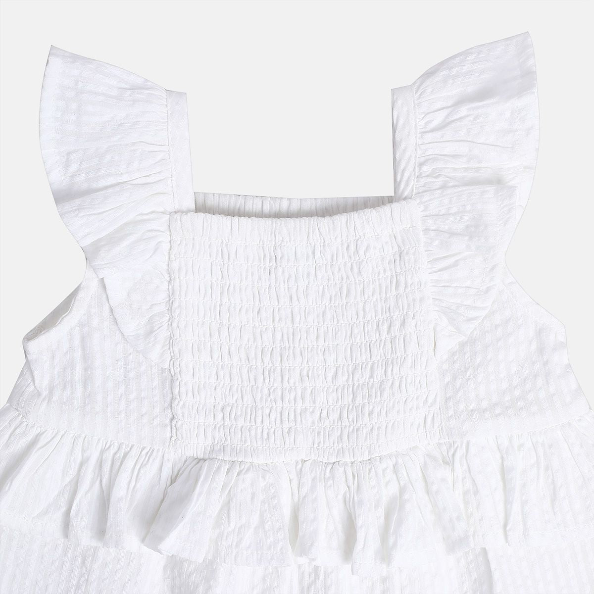 Girls Multi Square Neck Top And Bottom