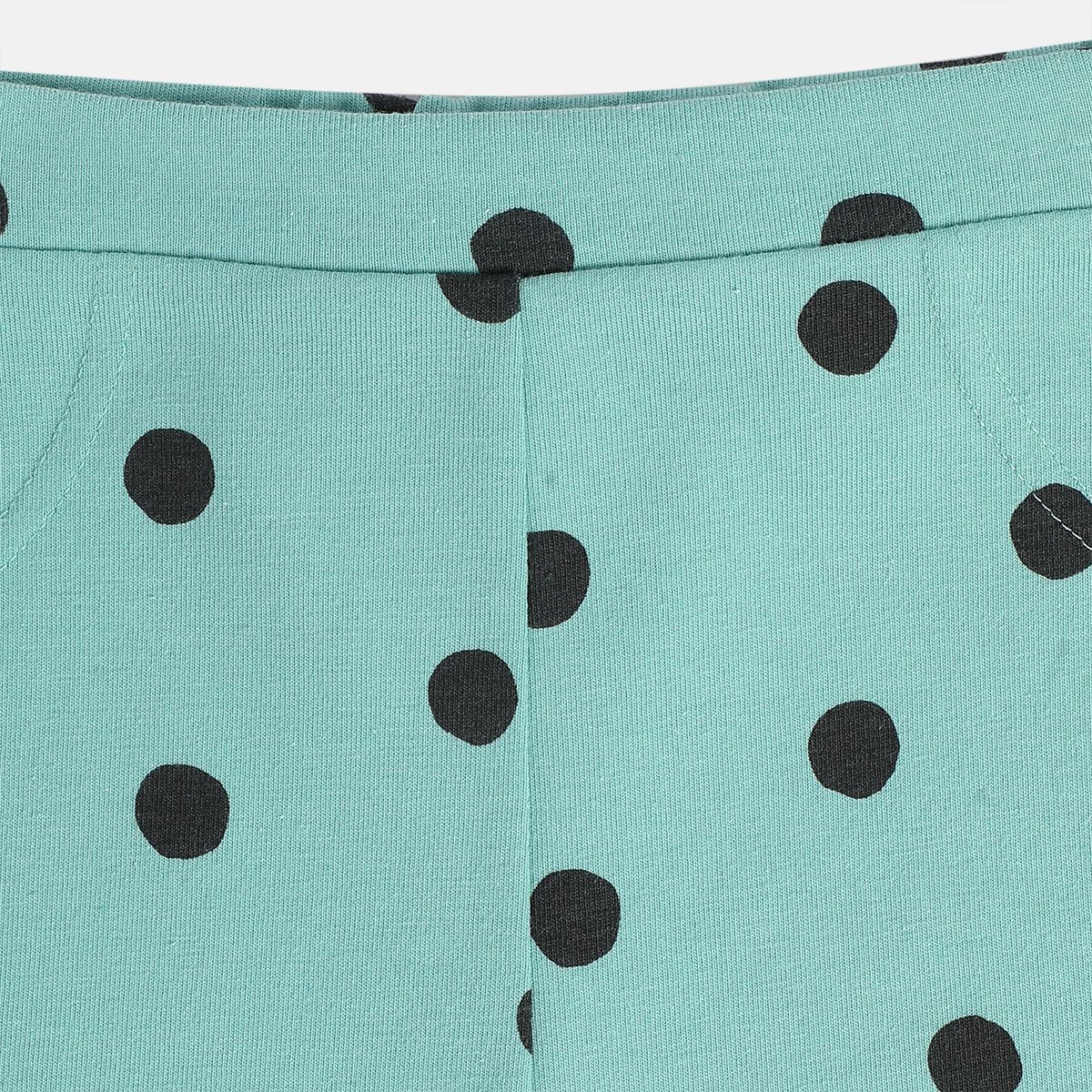 Girls Green Frill Sleeve Top And Bottom