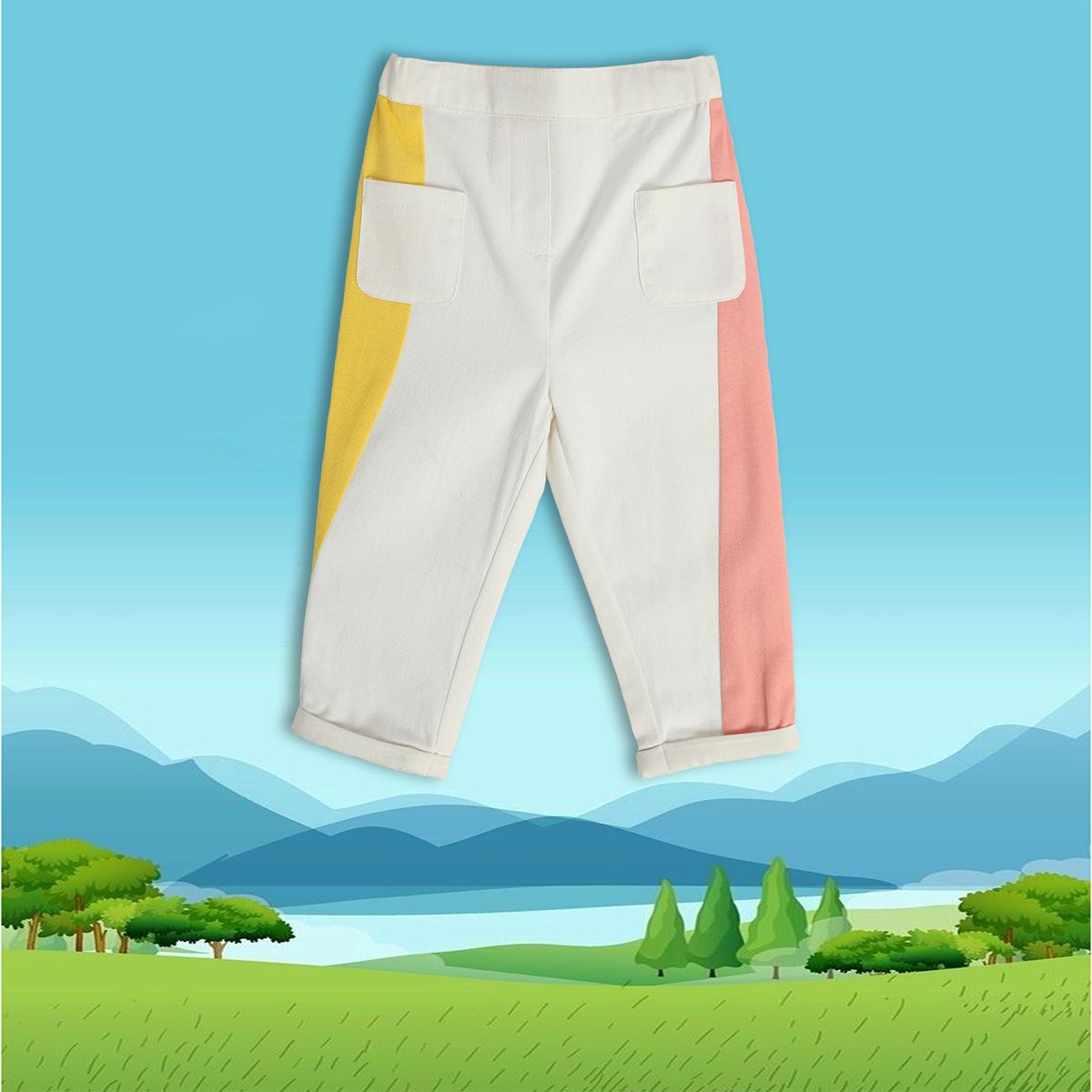Girls White Pack Of 1 Woven Pant