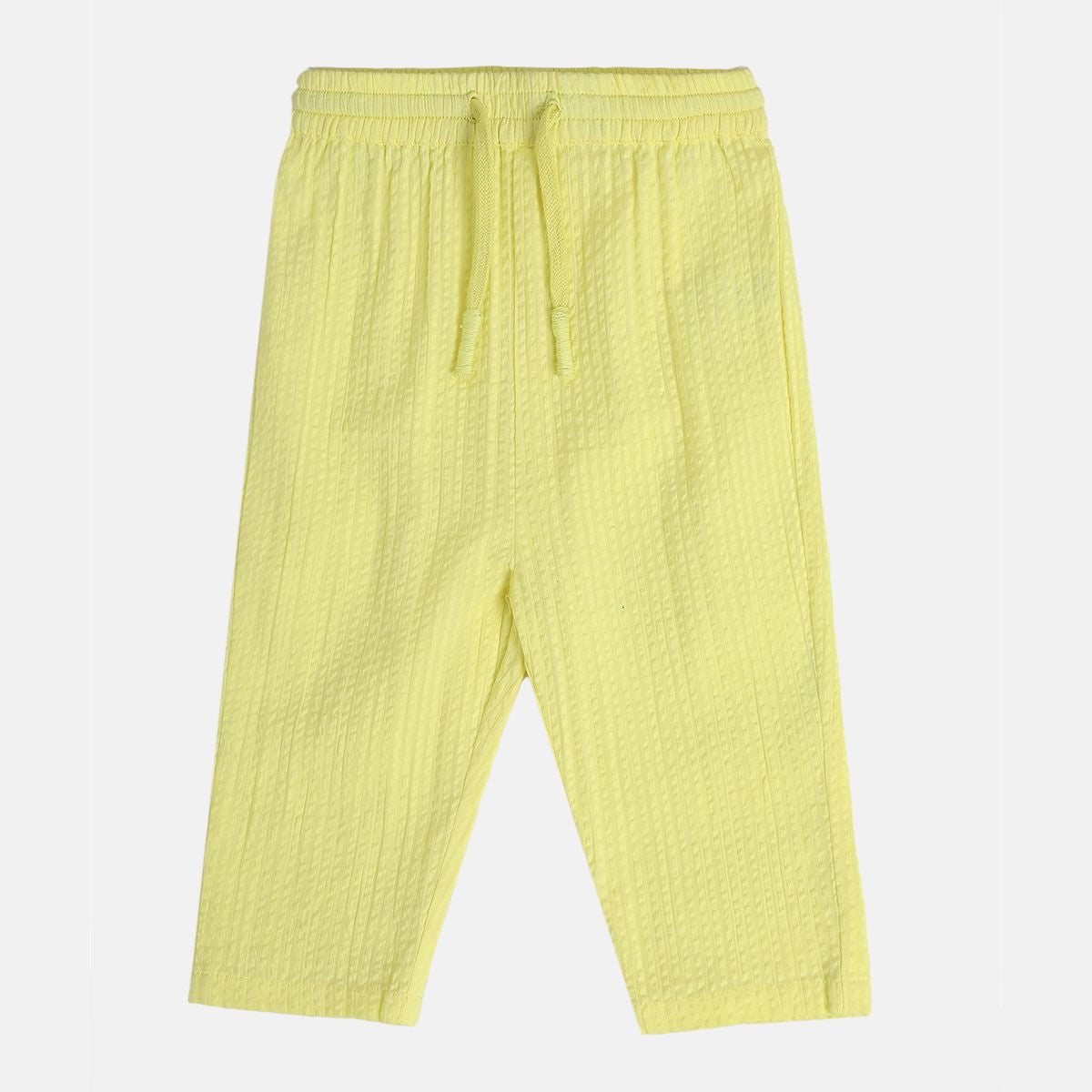 Girls Yellow Woven Pant
