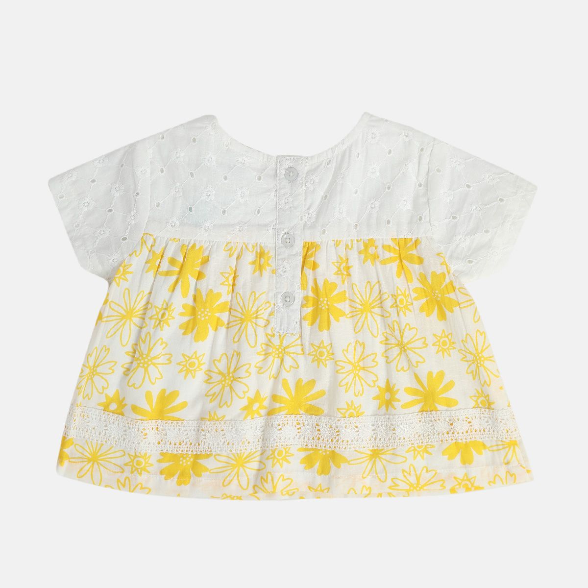 Girls White Pack Of 1 Woven Top
