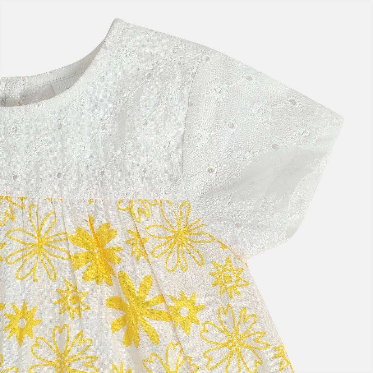 Girls White Pack Of 1 Woven Top