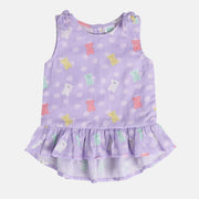 Girls Purple Pack Of 1 Woven Top