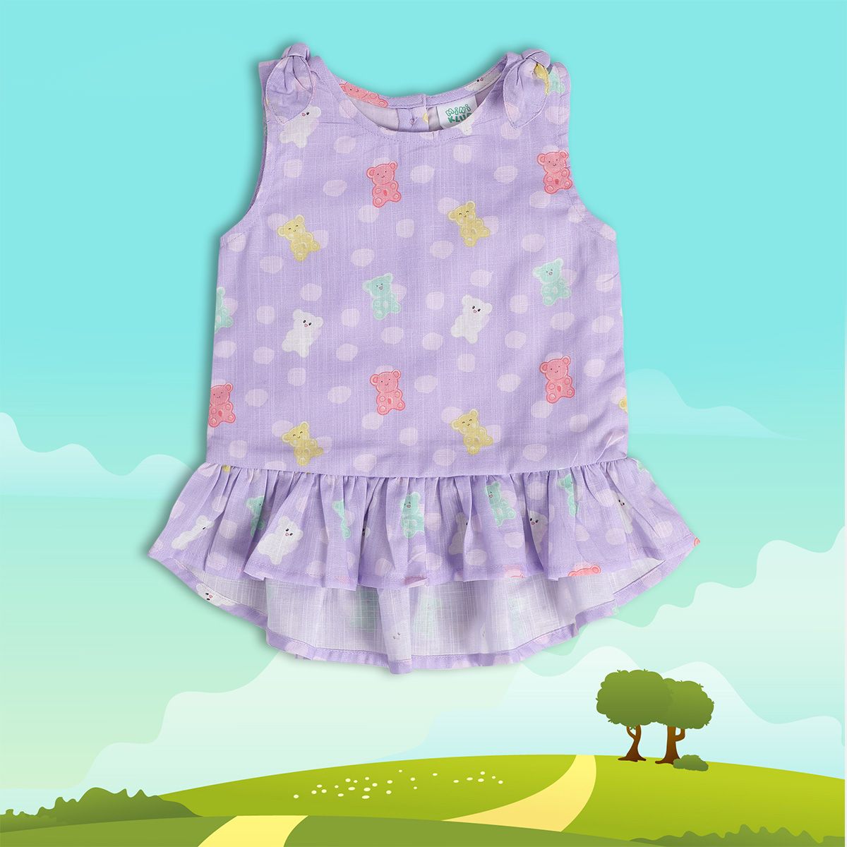 Girls Purple Pack Of 1 Woven Top