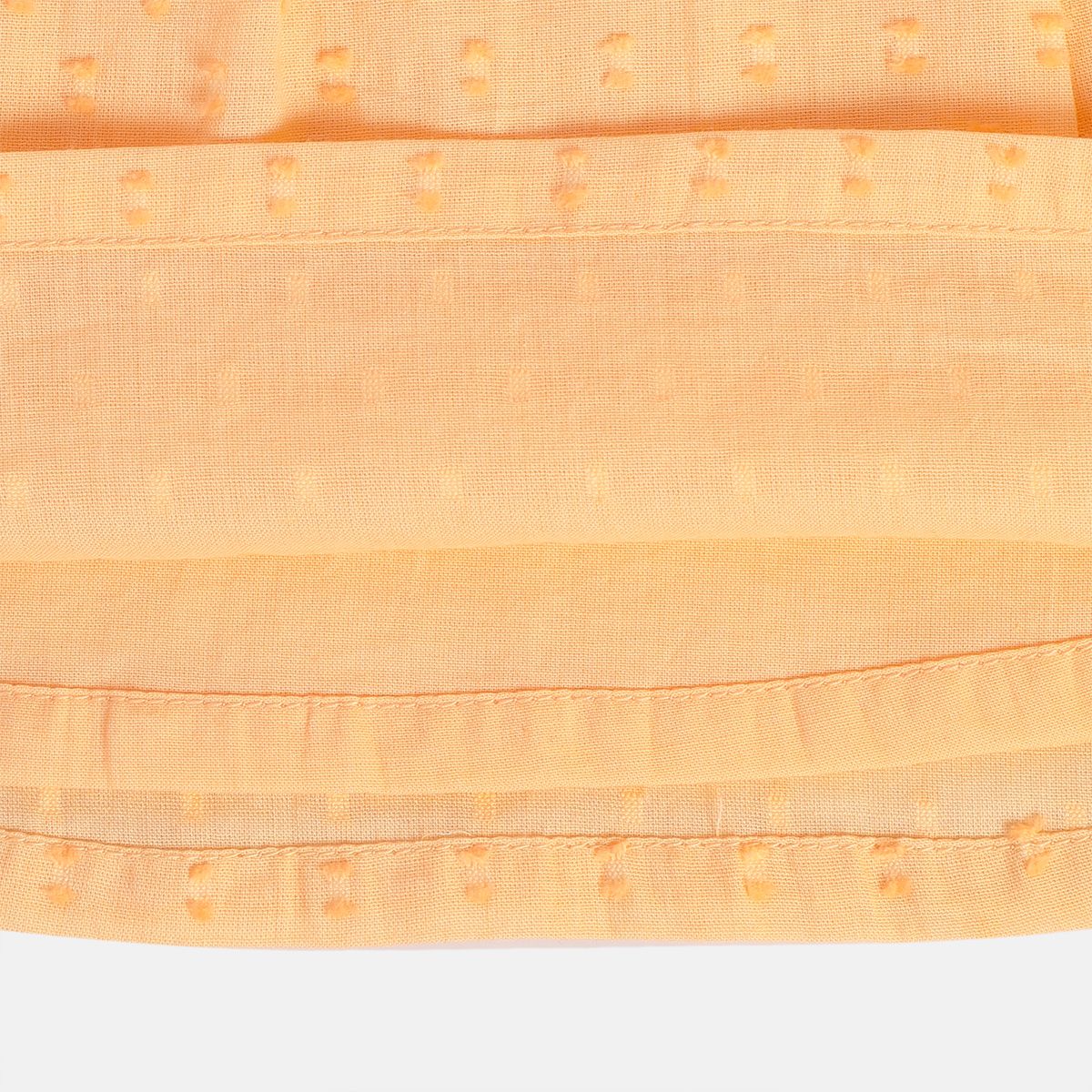 Girls Orange Woven Top