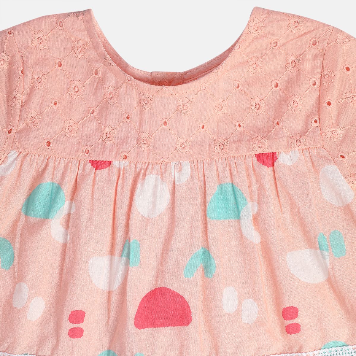 Girls Pink Woven Top