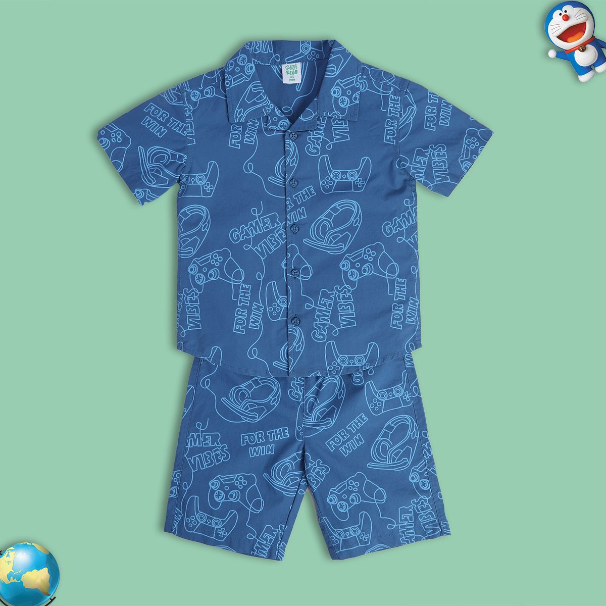 Boys Green Lounge Wear