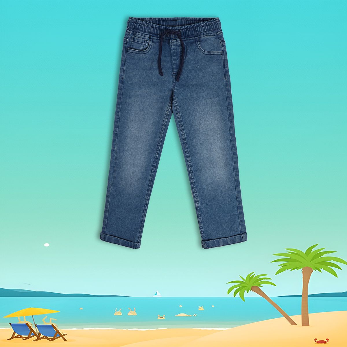 Boys Blue Pack Of 1 Denim Pant