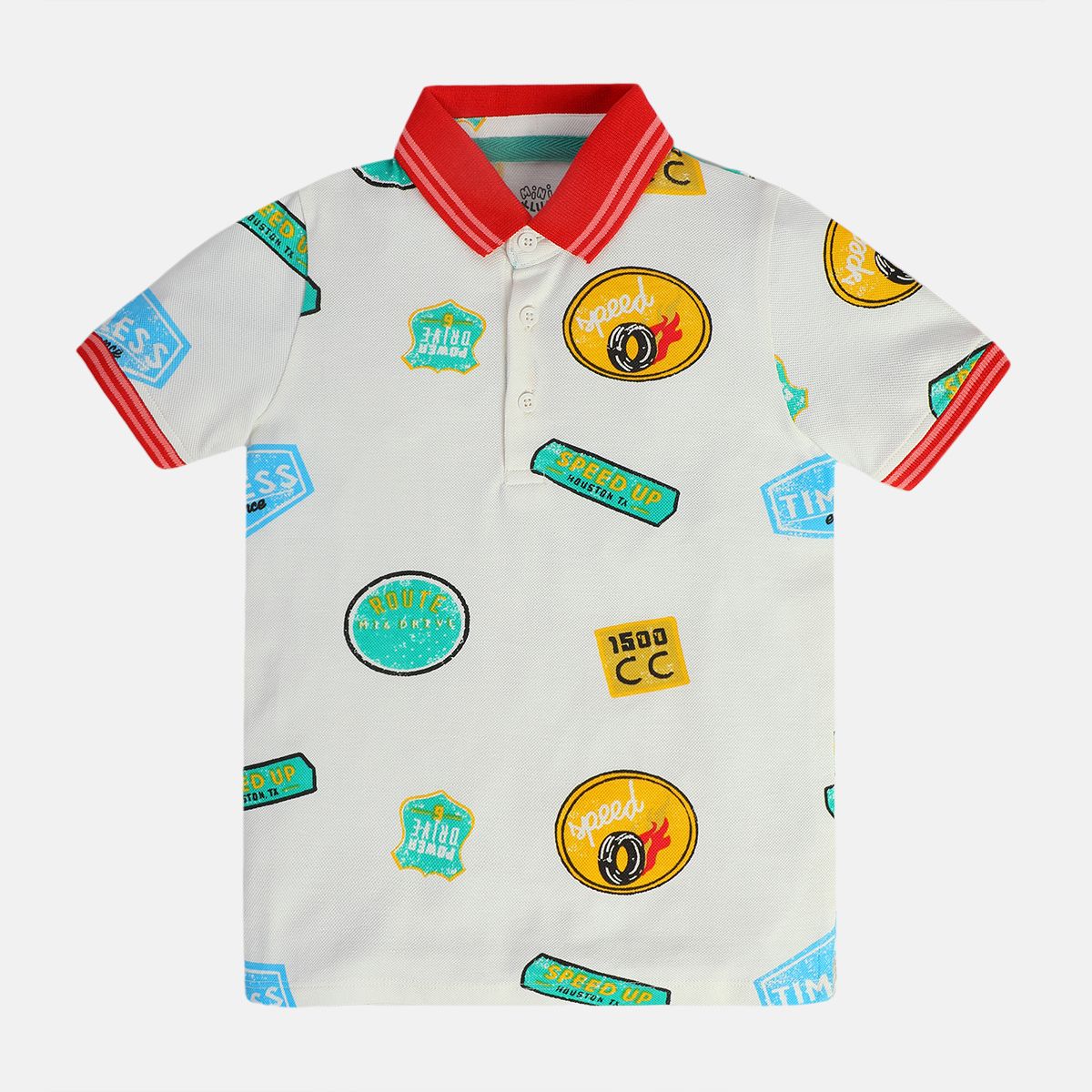 Boys White Polo Tee