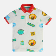 Boys White Polo Tee