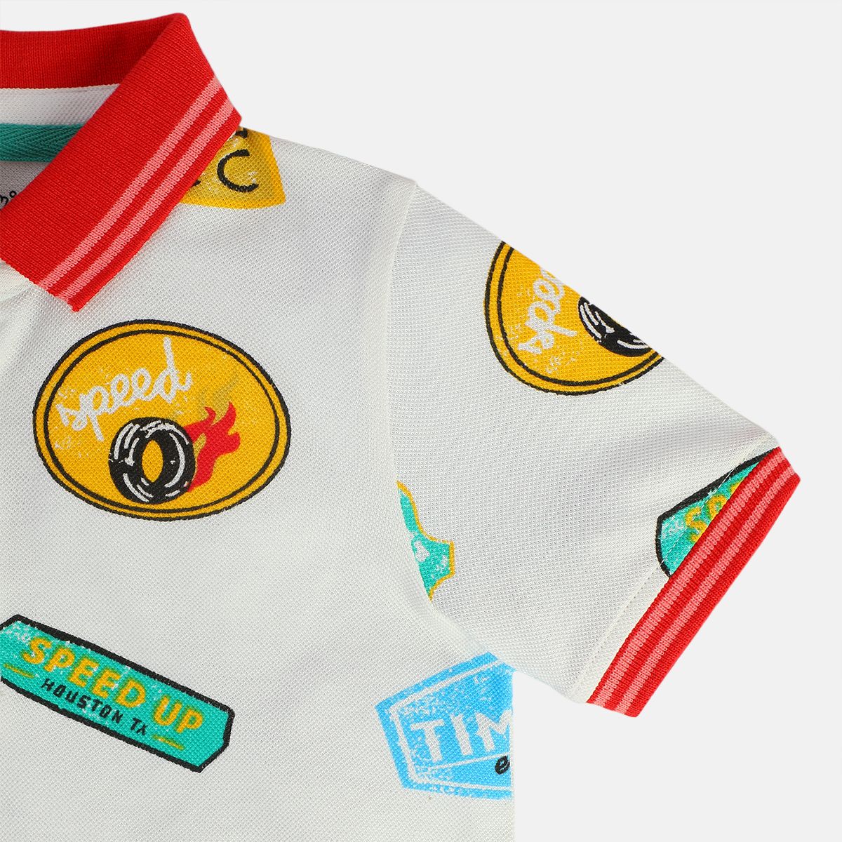 Boys White Polo Tee
