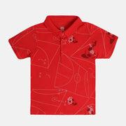 Boys Red Pack Of 1 Polo