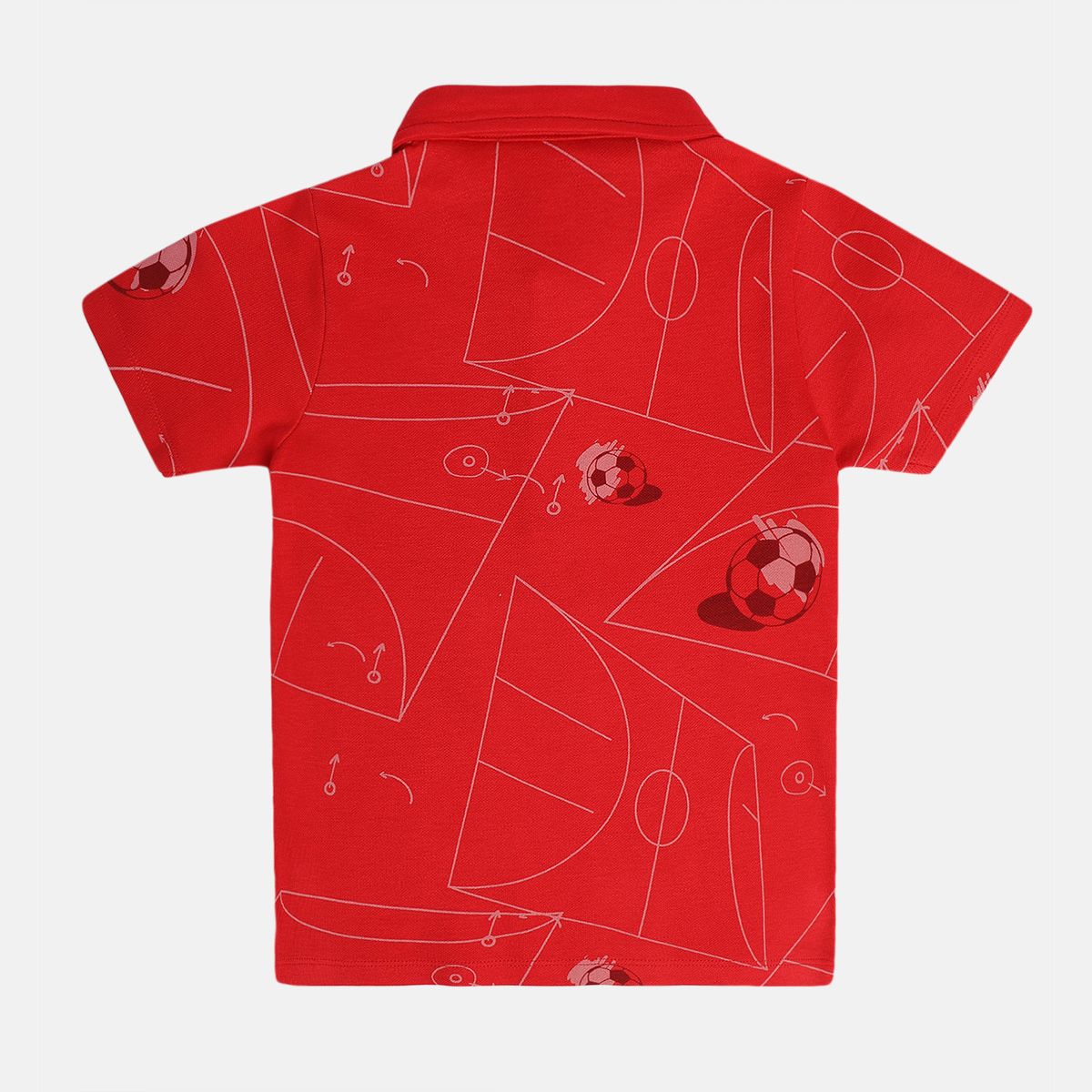 Boys Red Polo Tee