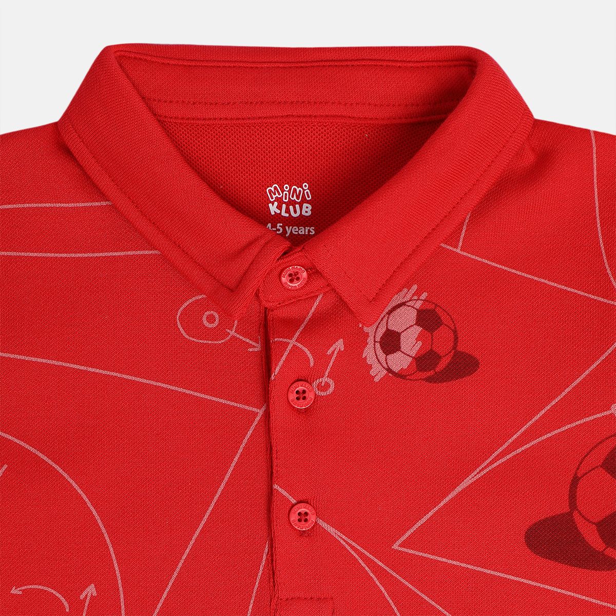 Boys Red Pack Of 1 Polo