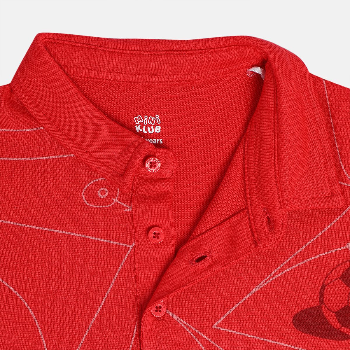 Boys Red Polo Tee