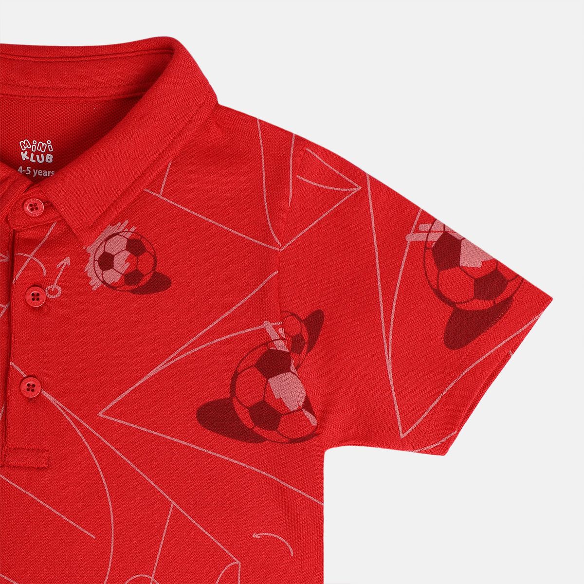 Boys Red Polo Tee