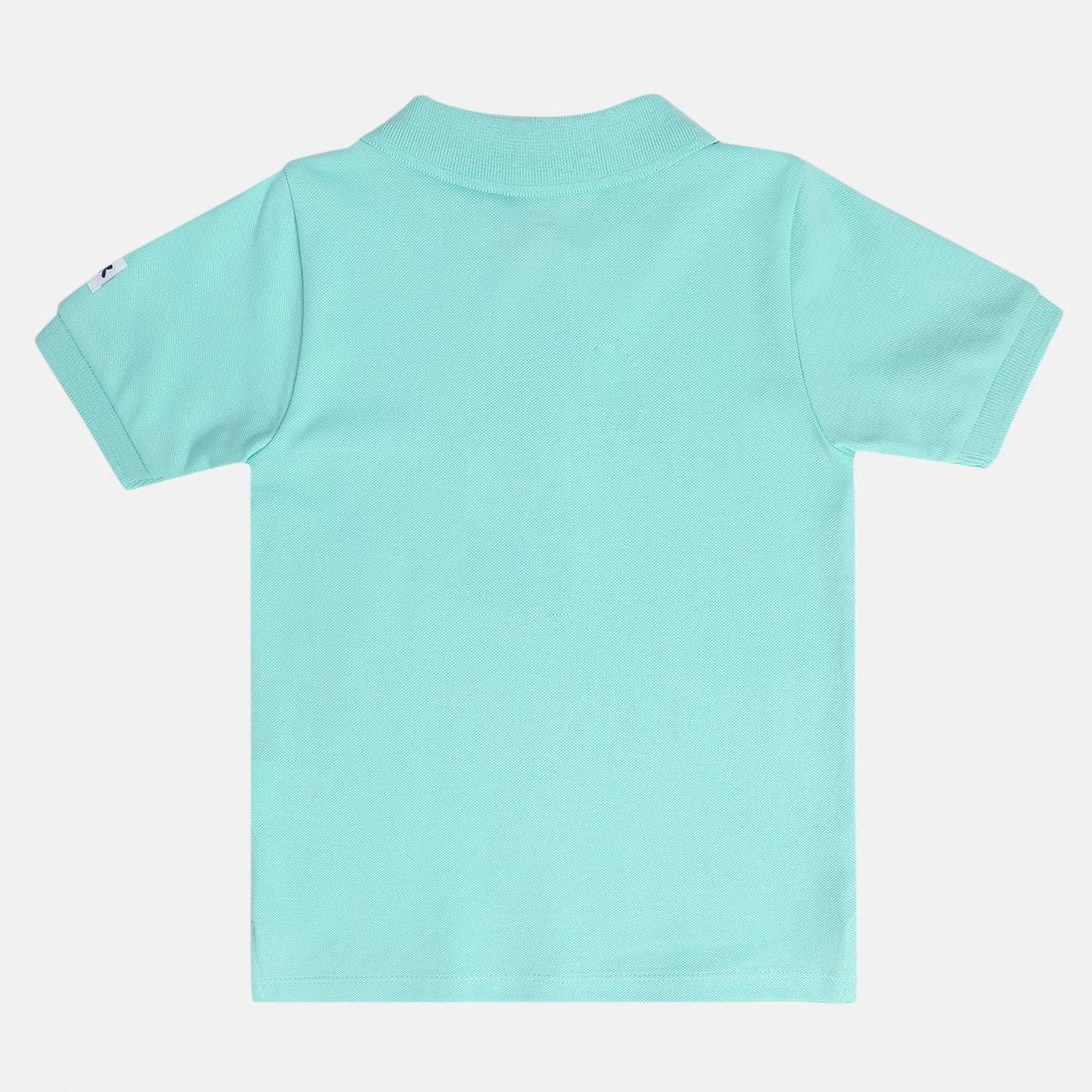 Boys Blue Collar Polo
