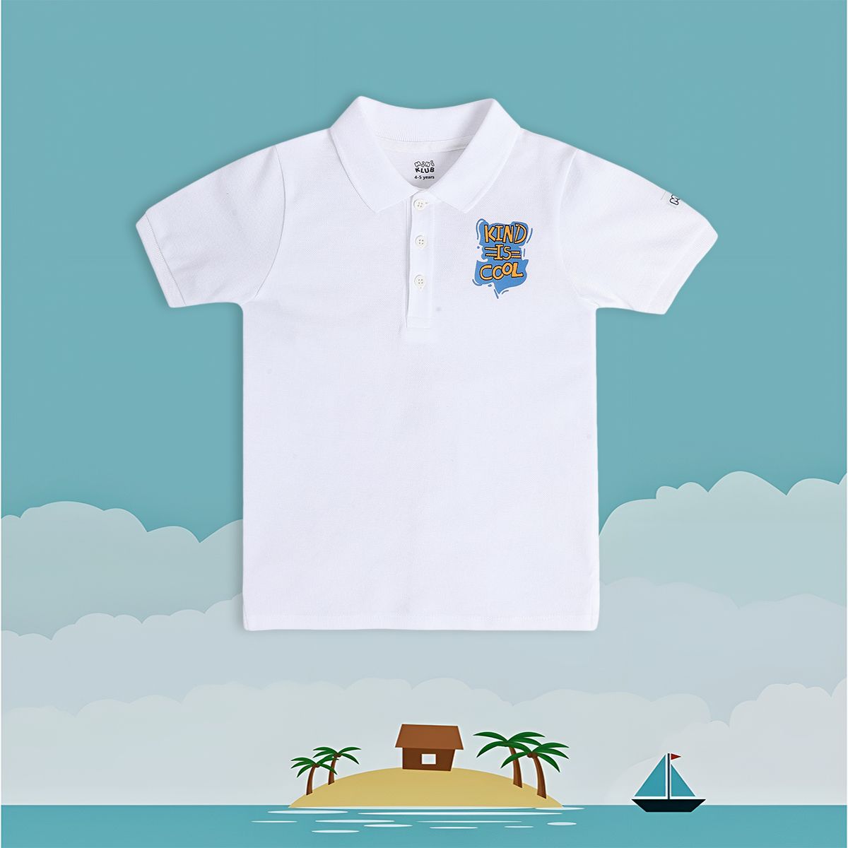 Boys White Polo Tee