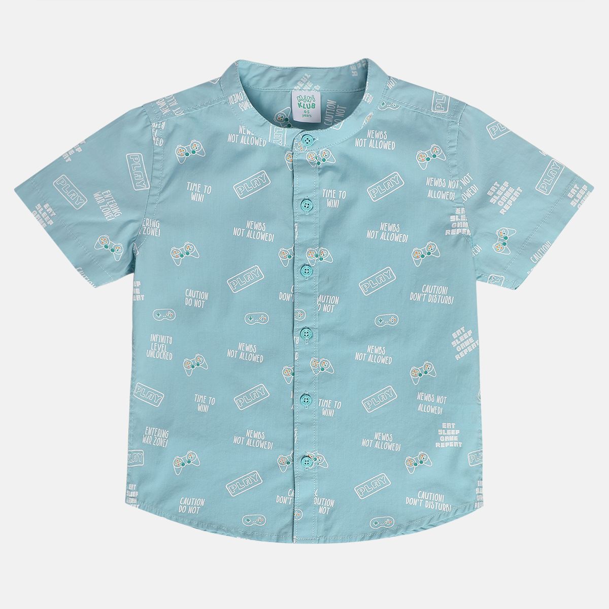 Boys Blue Woven Shirt