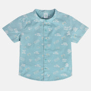 Boys Blue Woven Shirt