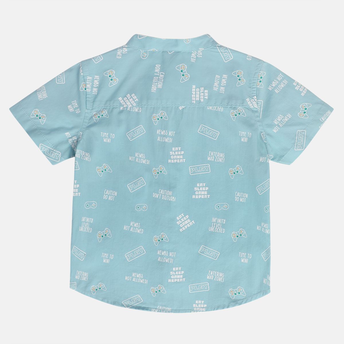 Boys Blue Woven Shirt