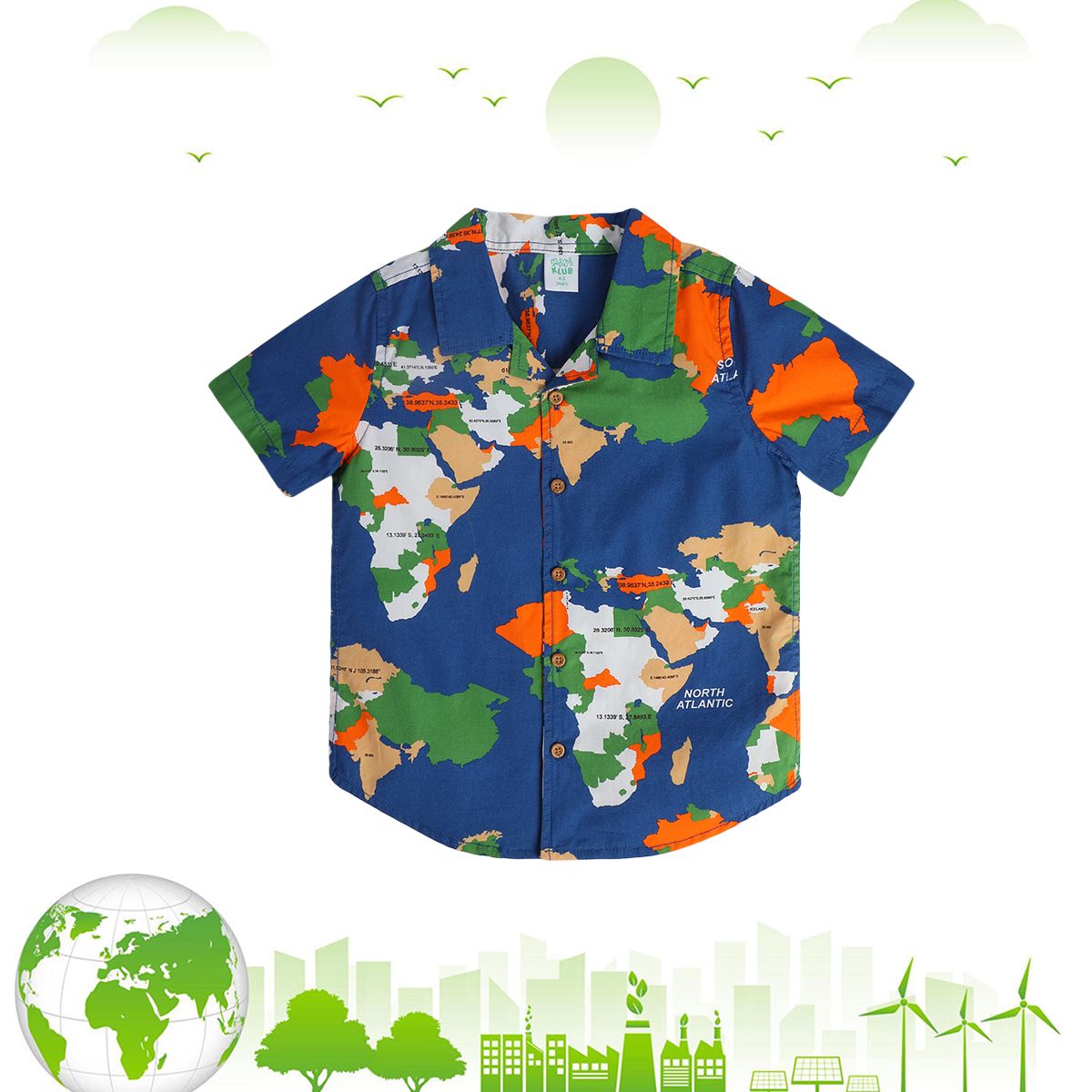 Boys Blue Woven Shirt