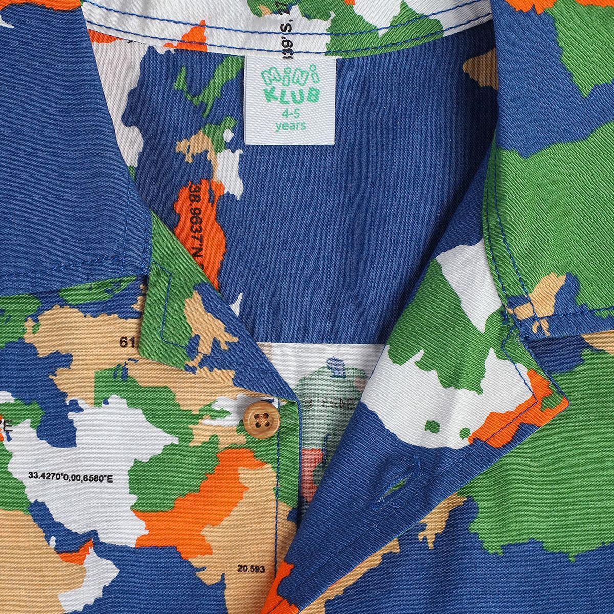Boys Blue Woven Shirt