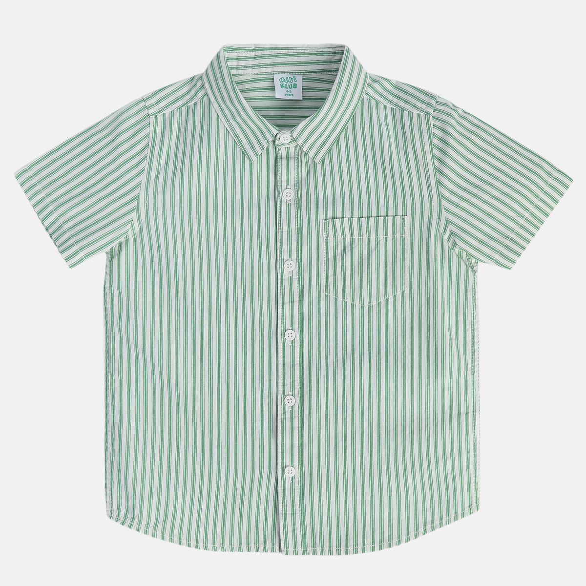 Boys Green Woven Shirt
