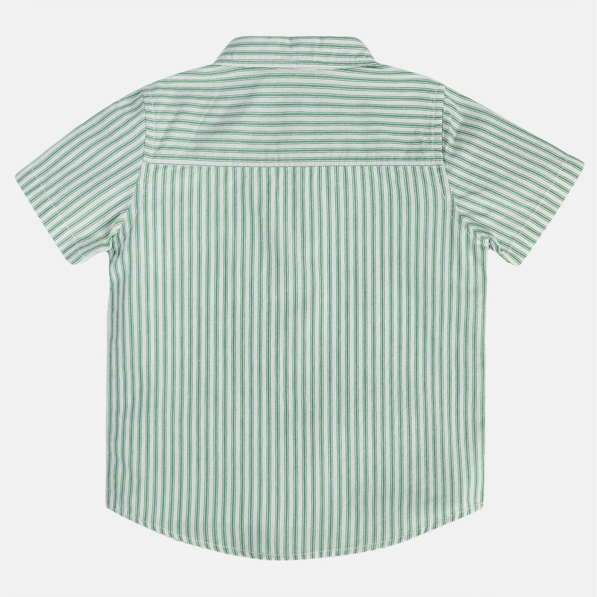 Boys Green Woven Shirt