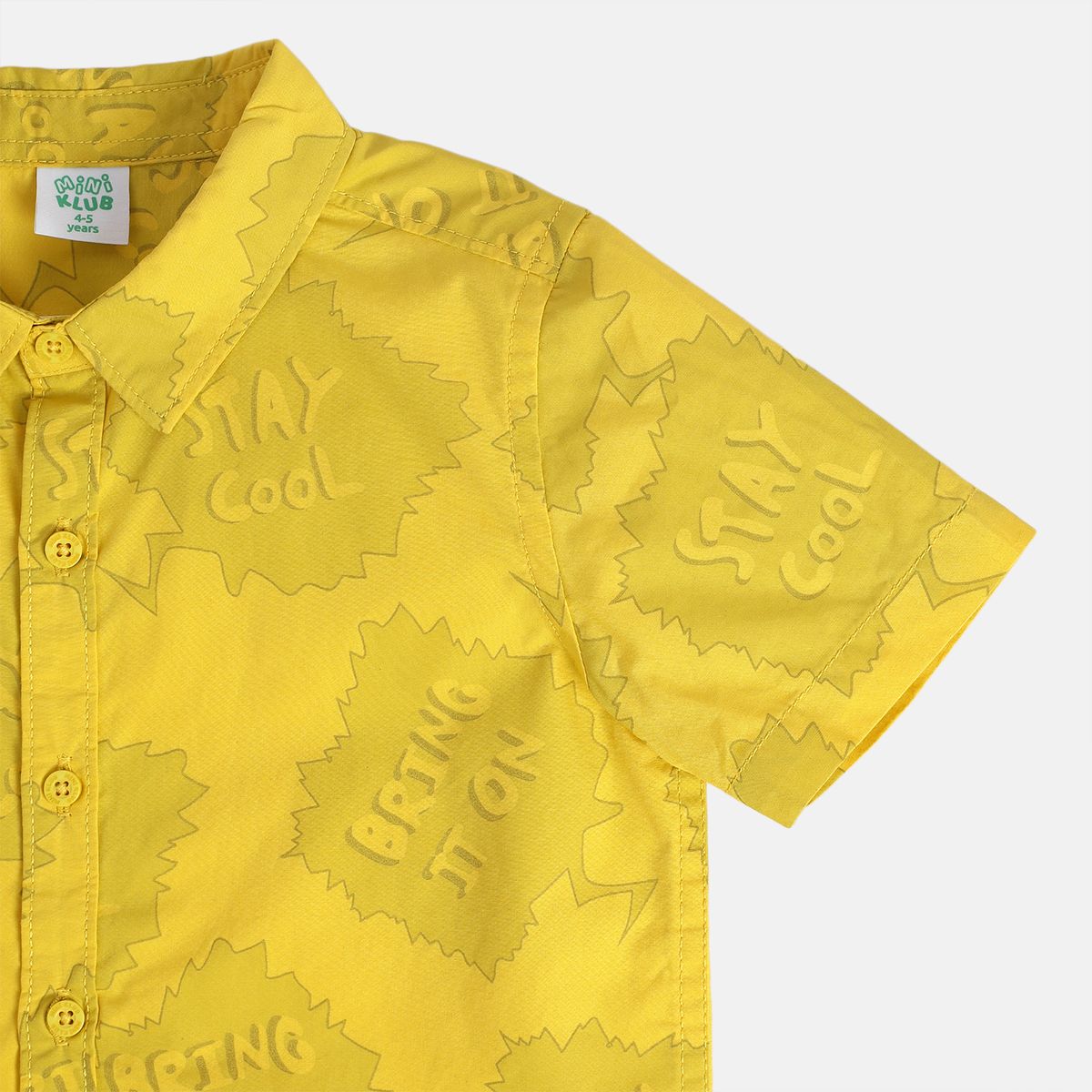 Boys Yellow Pack Of 1 Shirt