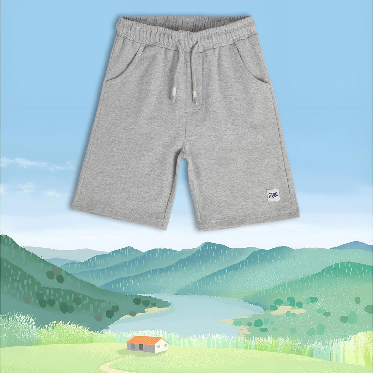 Boys Grey Pack Of 1 Shorts