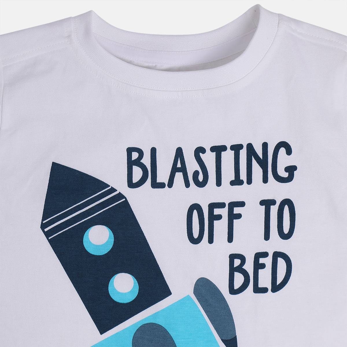 Boys Multi Round Neck Short Sleeve Top And Bottom