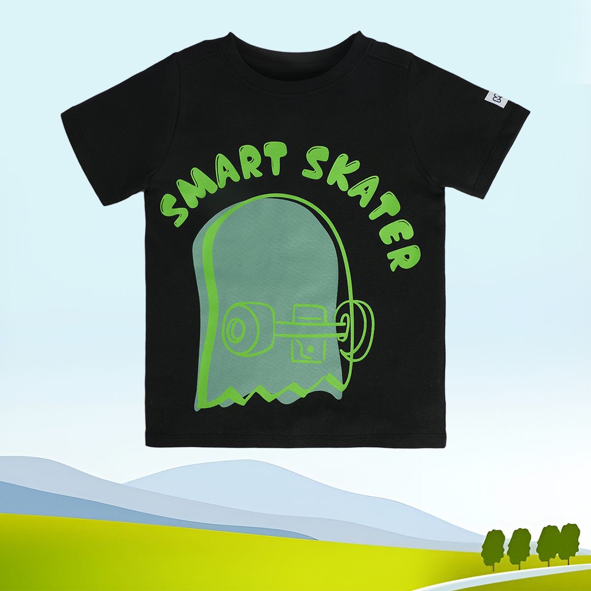 Boys Black Pack Of 1 T-Shirt