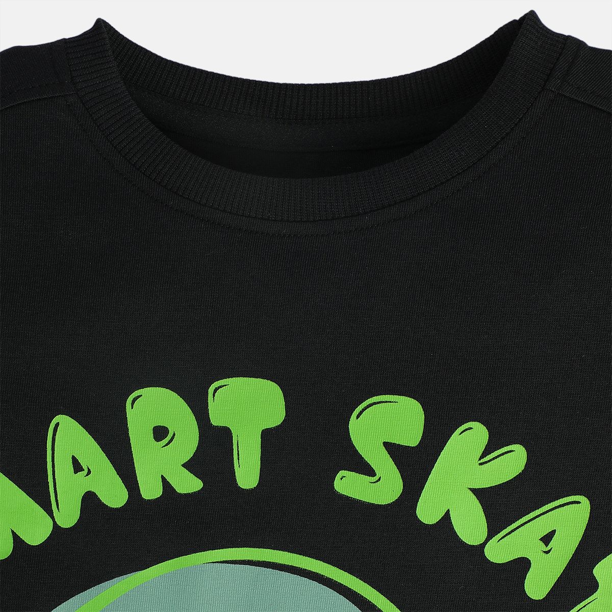 Boys Black Pack Of 1 T-Shirt