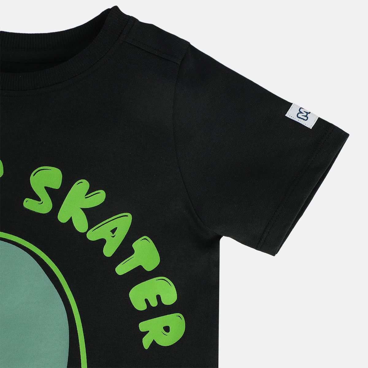 Boys Black Pack Of 1 T-Shirt