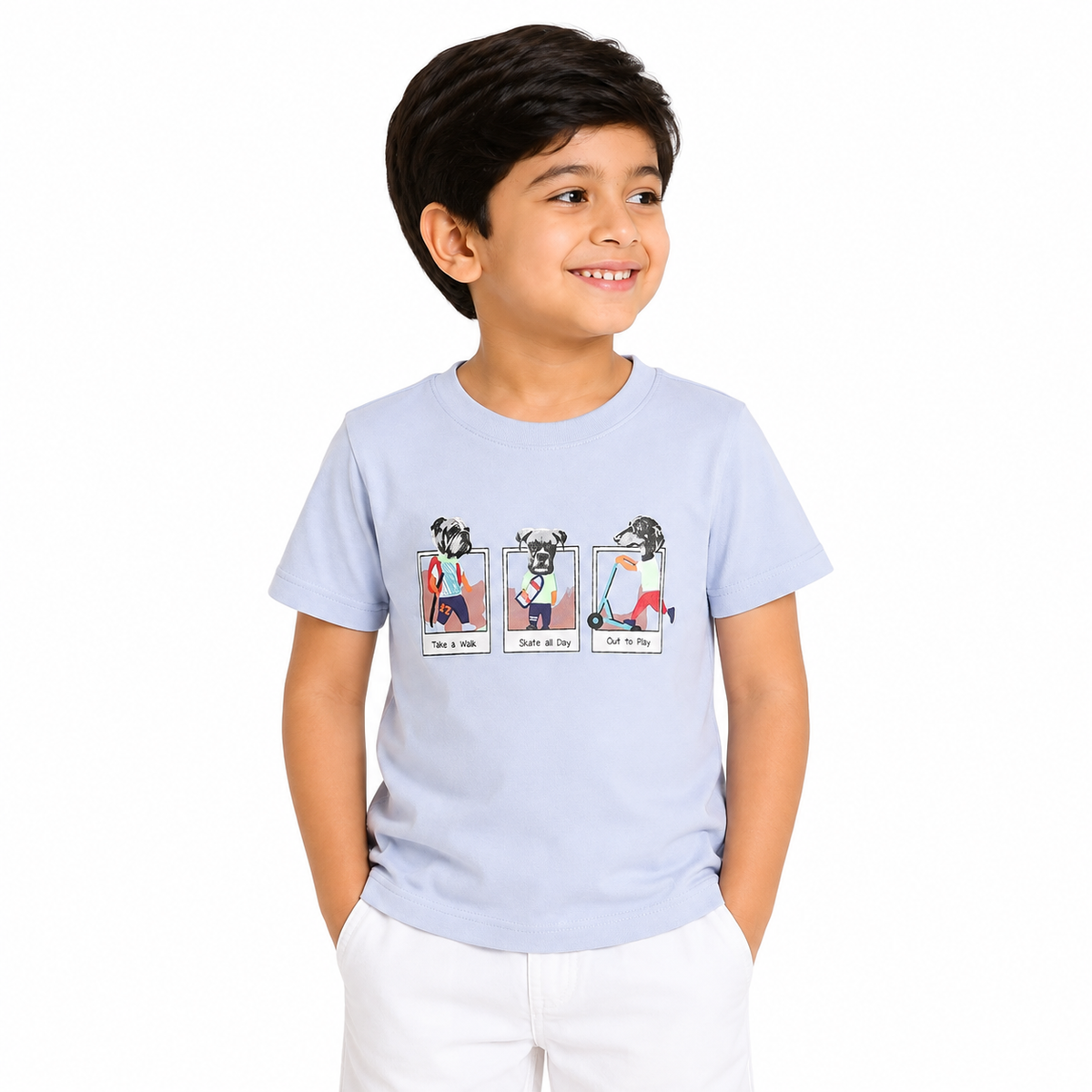 Boys Blue Pack Of 1 T-Shirt
