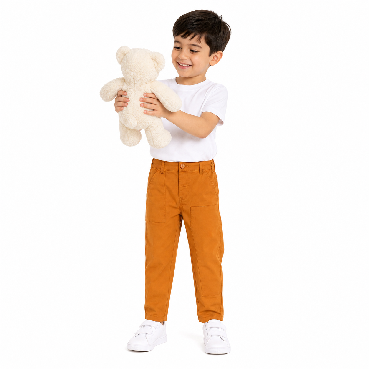 Boys Brown Pack Of 1 Woven Pant