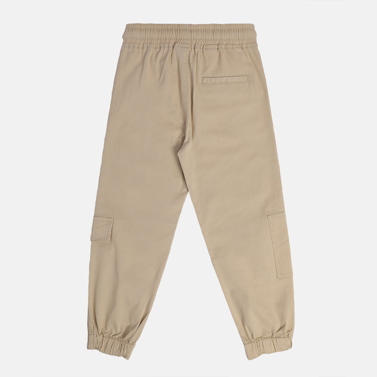 Baby Boys Solid Cargo Jogger Pants, Beige
