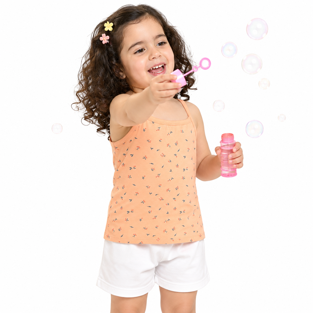 Girls Green Cotton Pack of 2 Camisole Casual Wear