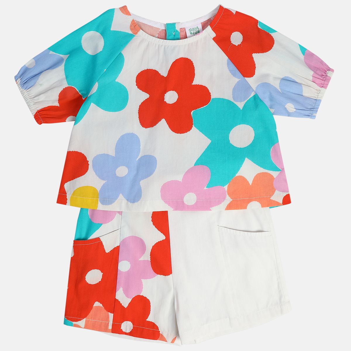 Girls White Lounge Wear