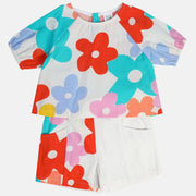 Girls White Lounge Wear