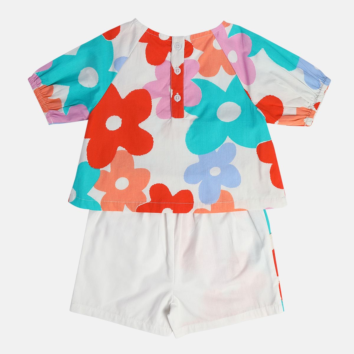 Girls White Lounge Wear