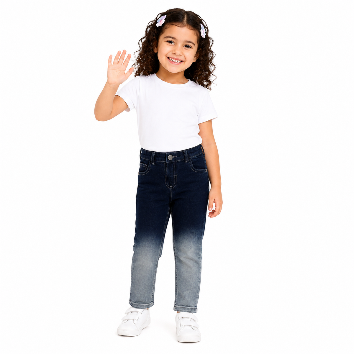 Girls Blue Pack Of 1 Denim Pant