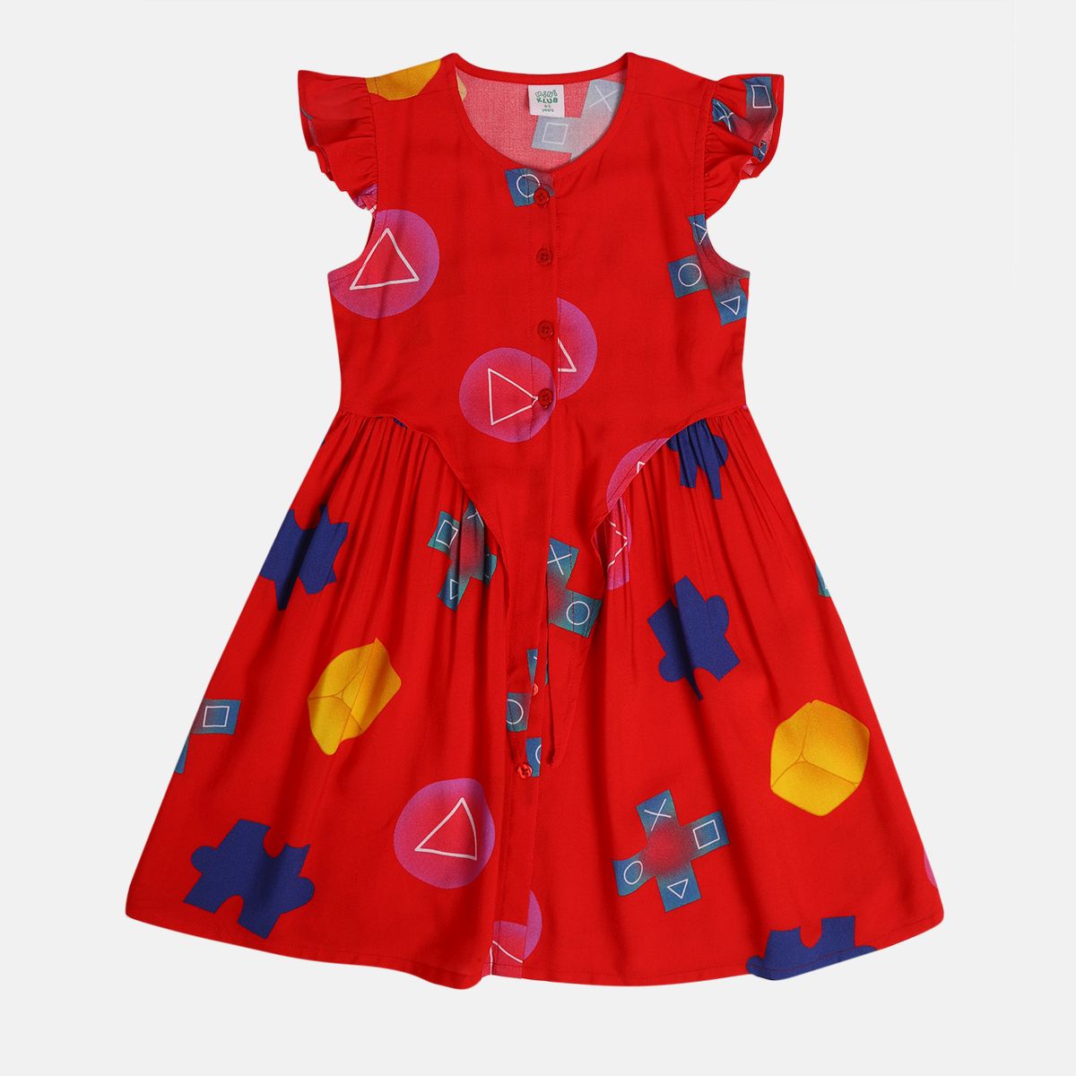 Girls Red Pack Of 1 Dress