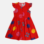 Girls Red Pack Of 1 Dress