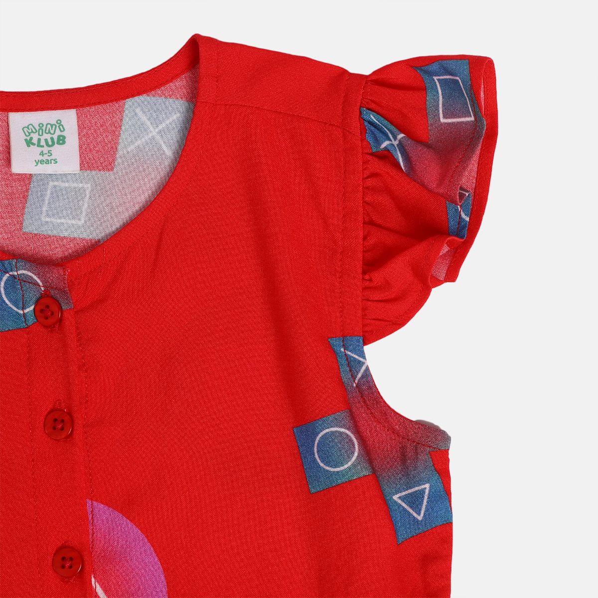 Girls Red Pack Of 1 Dress