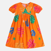 Girls Orange Dress